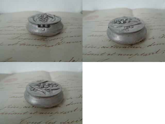 すずらん柄パウダーケース アンティークショップ