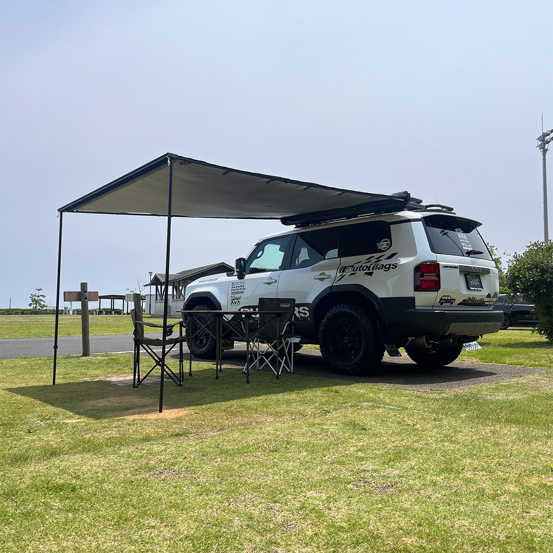 アウトドア】BUSTERS/カーサイドタープEX 商品詳細【オートフラッグス】