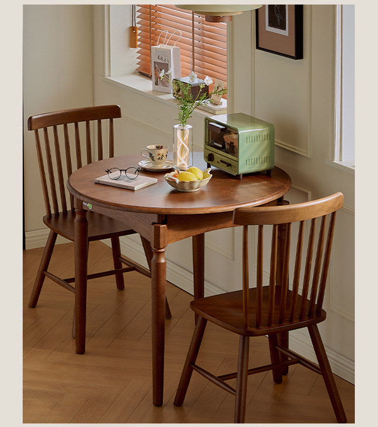 ダイニングテーブル単品 丸テーブル 木製円形折りたたみ可能 G1-7236