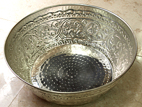 フットバスボウル(真鍮製)(シルバー)の販売(通販)｜Boreh(ボレ)