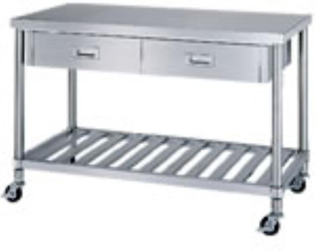 シーダブルデーCWD／ステンレス作業台移動式、ステンレス作業台