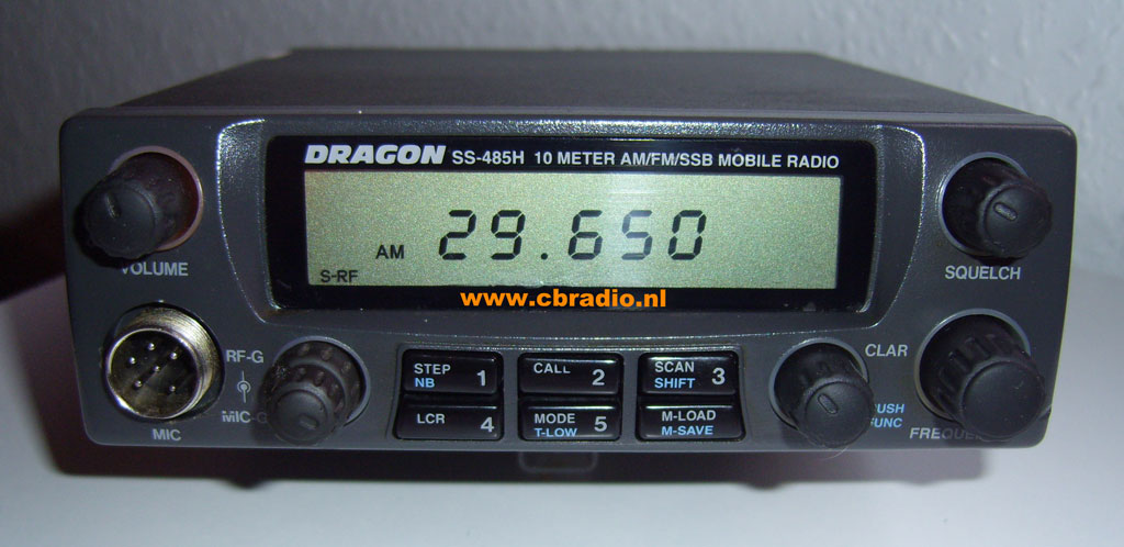 www.cbradio.nl: Picture and Specifications of the Dragon SS-485H