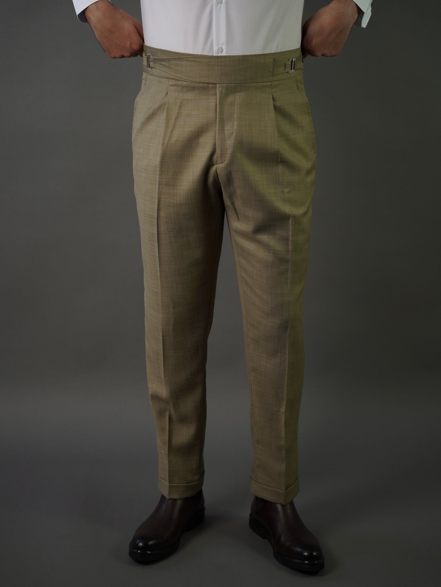 Hook two side Gurkha trousers - green