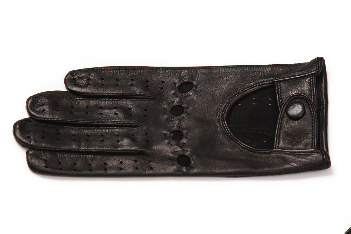 メローラ レディース手袋◇ナパレザードライビンググローブ◇ブラック