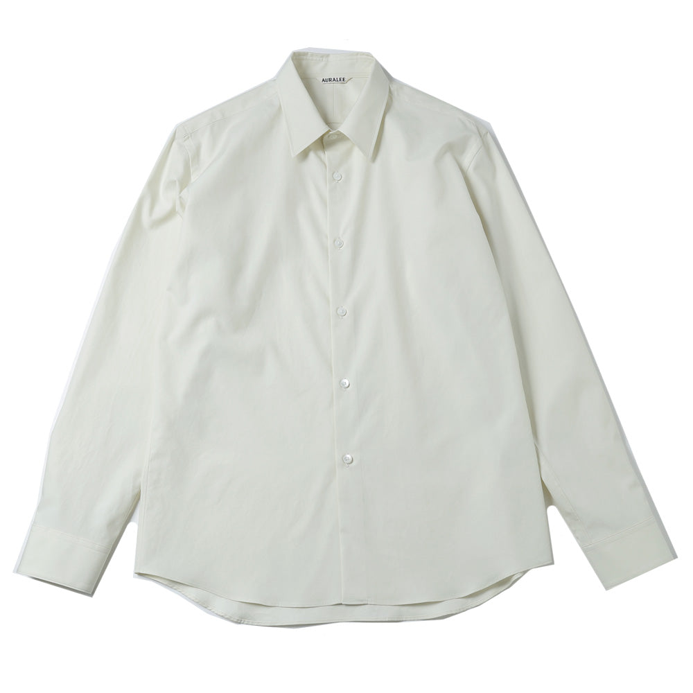 AURALEE) WASHED FINX TWILL SLIM SHIRT (A26SS02TN) | AURALEE