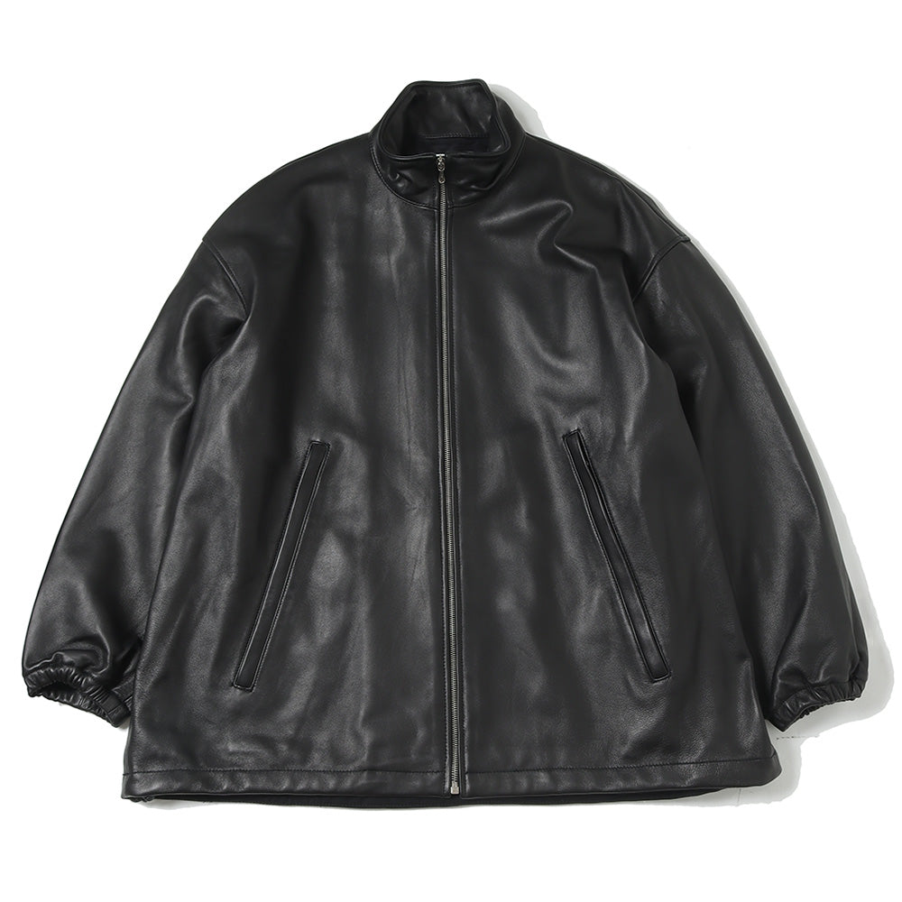 Graphpaper) Sheep Leather Track Blouson (GM243-30097) | Graphpaper
