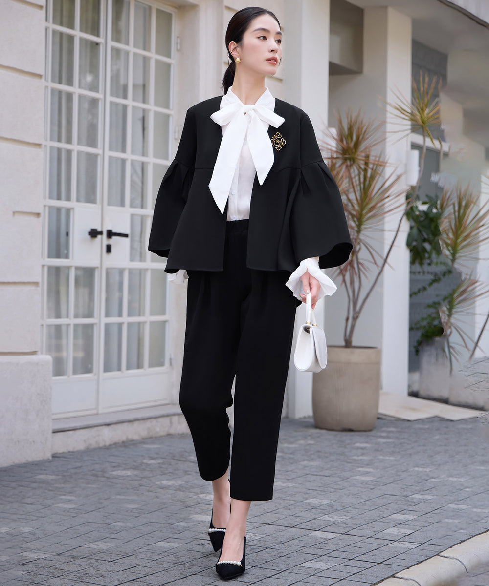 セットアップ 2点セット クロップドパンツcy88623 ブラック – [公式