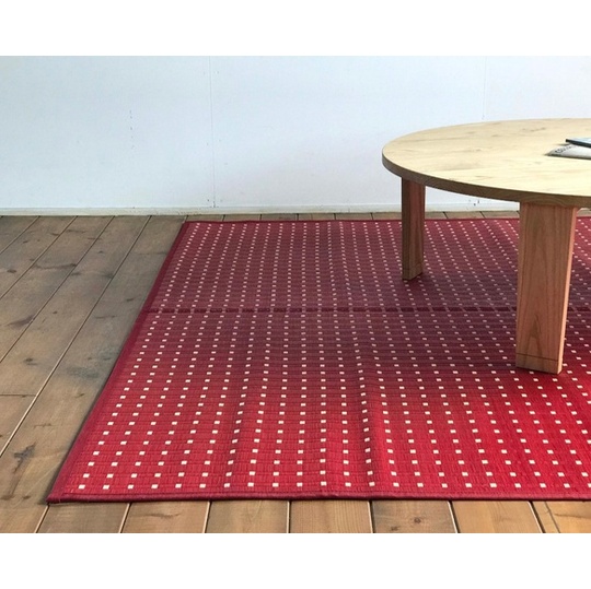 花ござ 掛川織 赤 6畳