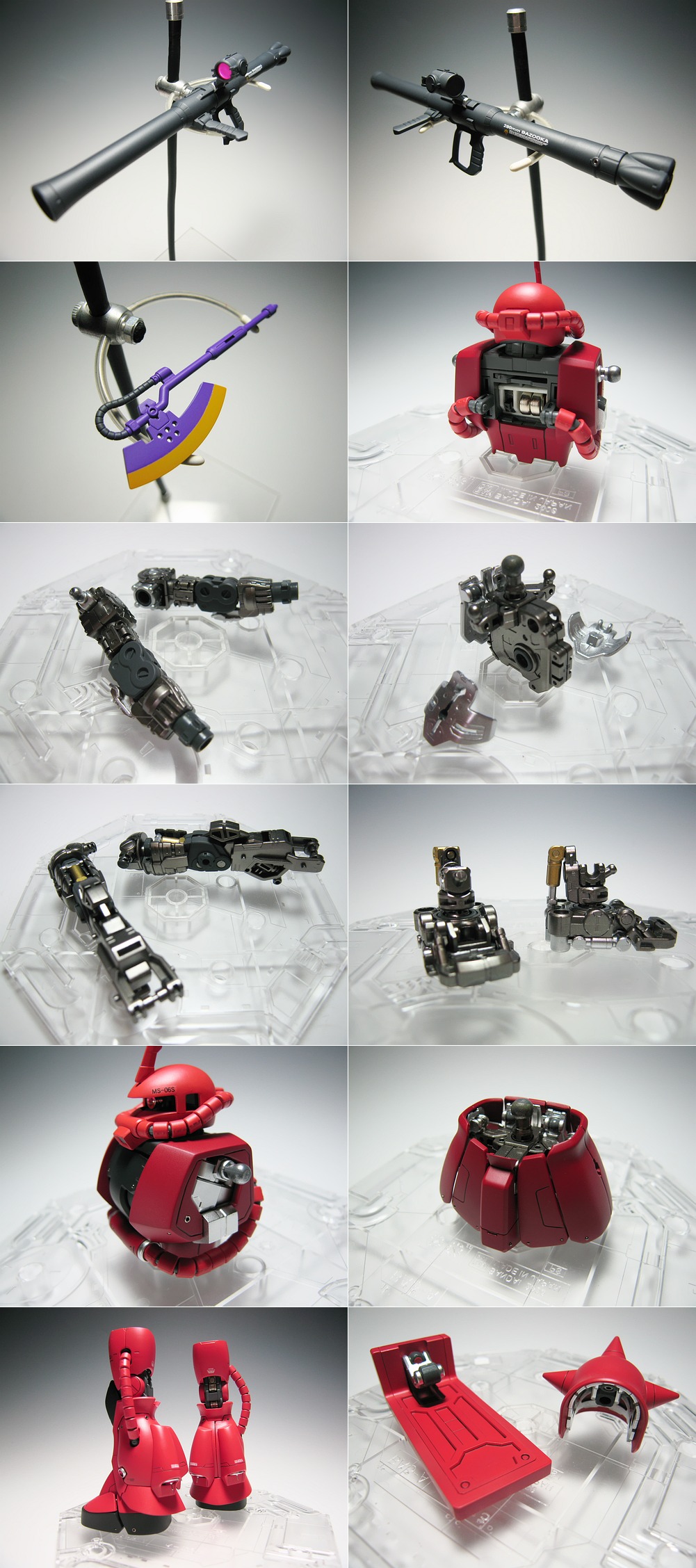 EVOLVE WORKS MG 1/100 シャア専用ザクII Ver.2.0 モノアイLED発光 PG