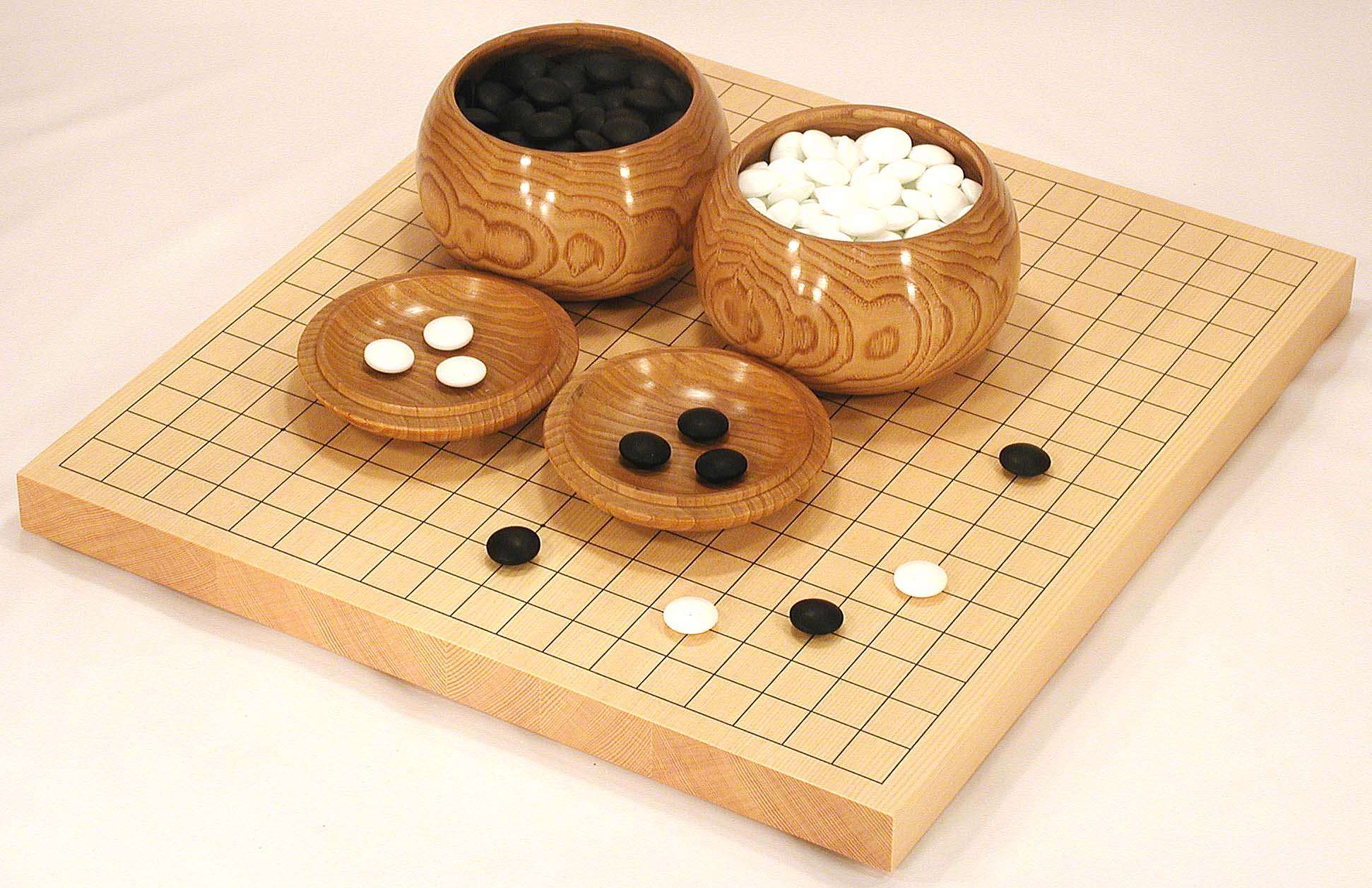 B－6／新かや材／卓上碁盤セット／㈱青山碁盤店