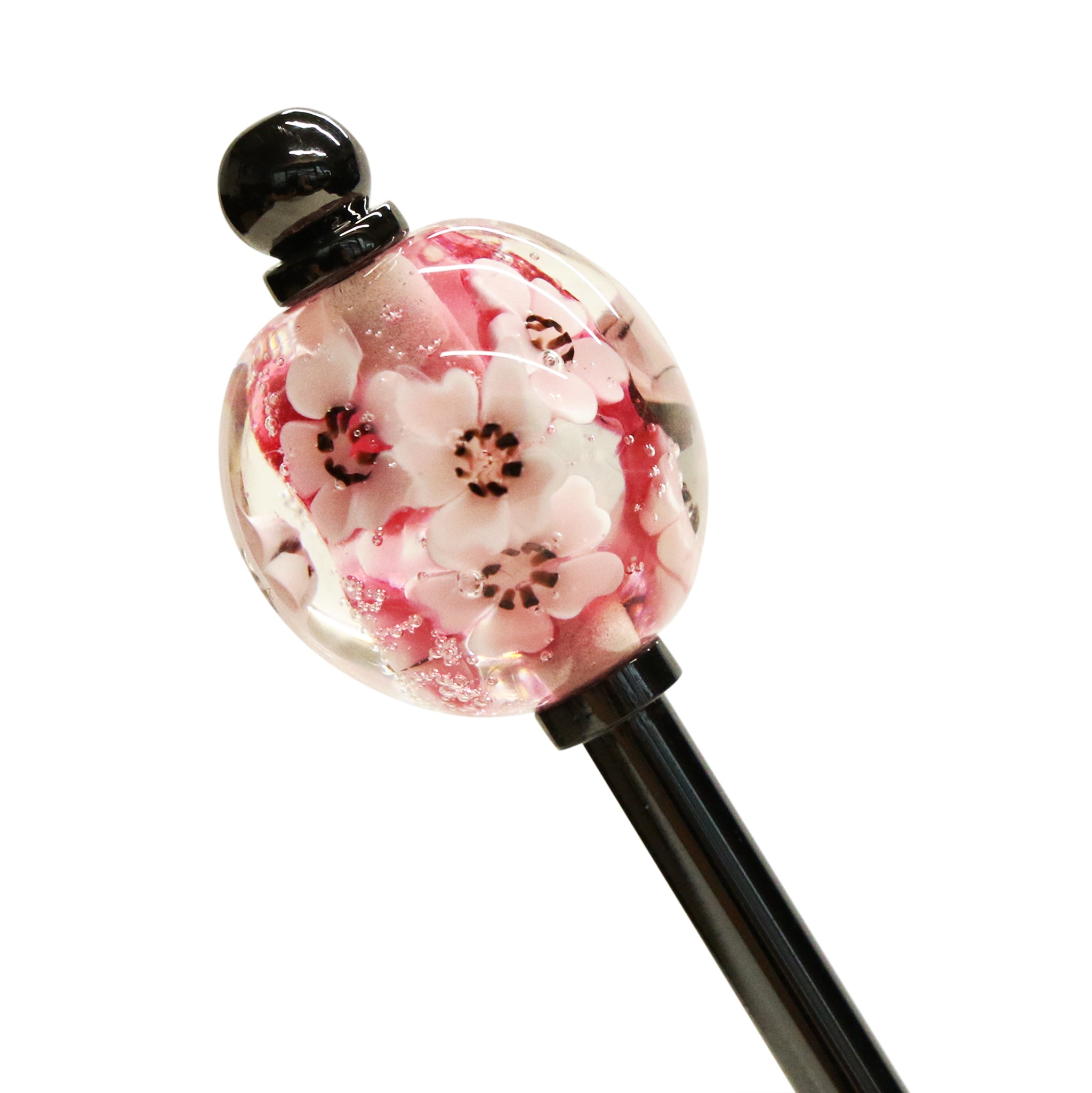 桜時とんぼ玉簪｜普段使いの簪・ヘアアクセサリーブランド［かんざし屋