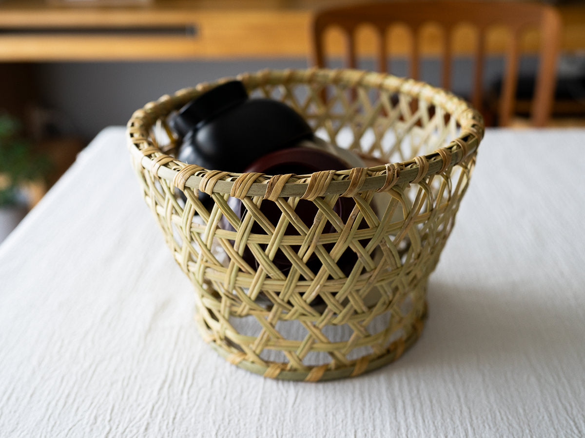 通気性のよい すず竹の椀かご – 市川籠店 | 1basketry