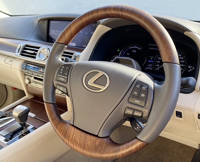 ウッド&本革 コンビハンドル交換（純正品）