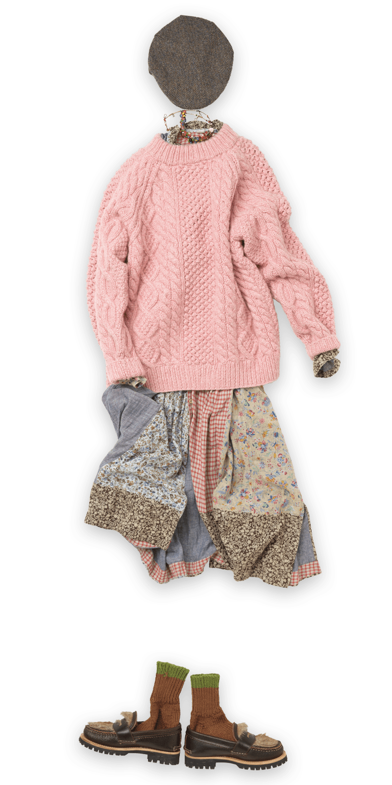 45Rカシミヤの908アランセーター: WOMEN｜45R