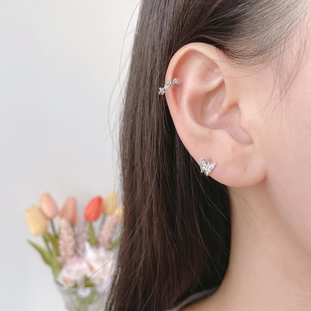 即納】 [サージカル] ヘリックス 花 ハーフフープリング 春