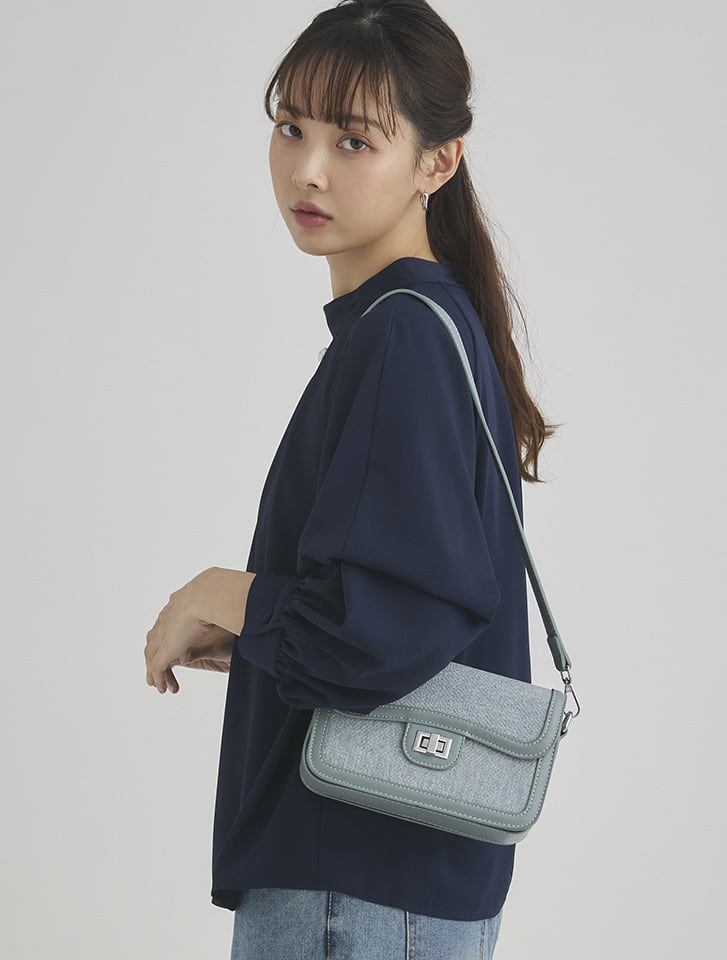 fifth ツイードフラップショルダーバッグ | 人気レディース