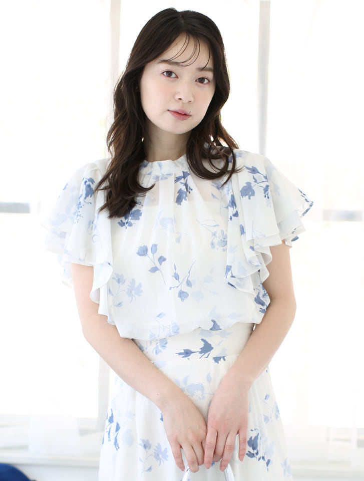 fifth シフォン花柄フリルブラウス | 人気レディースファッション通販