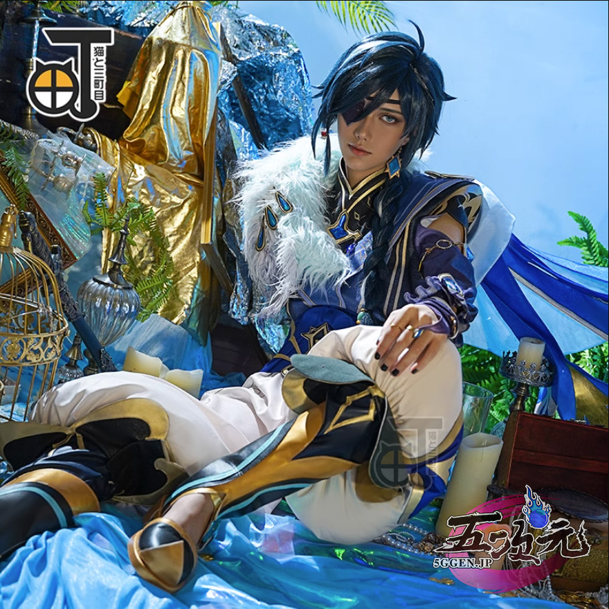 猫と三丁目 原神 コスプレ ガイア 新スキン 大盗賊 帆影に戯る風 新衣装