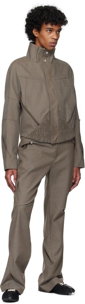 Shop Brown Zafar Cropped Jacket on Sale at BeyondStyle – Get 40