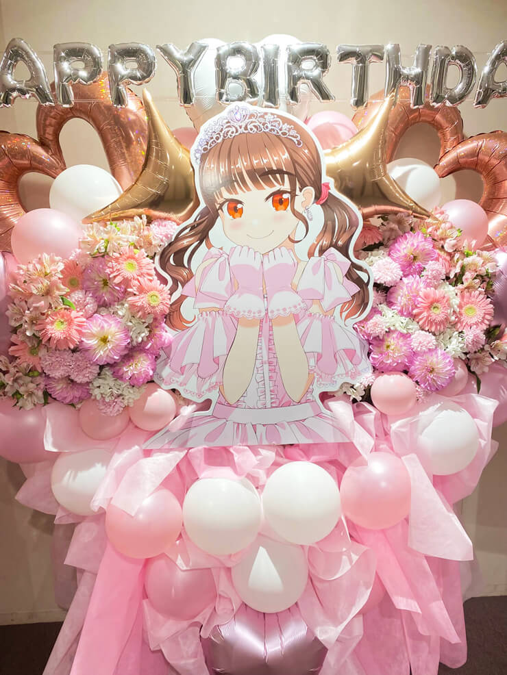鈴原希実様の生誕祭祝い3基連結フラスタ @山野ホール | フラスタ 楽屋