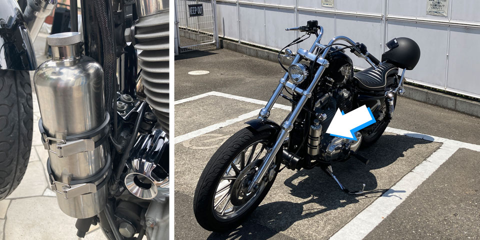 スポーツスターにガソリン携行缶 | 自分で修理するハーレースポーツスター