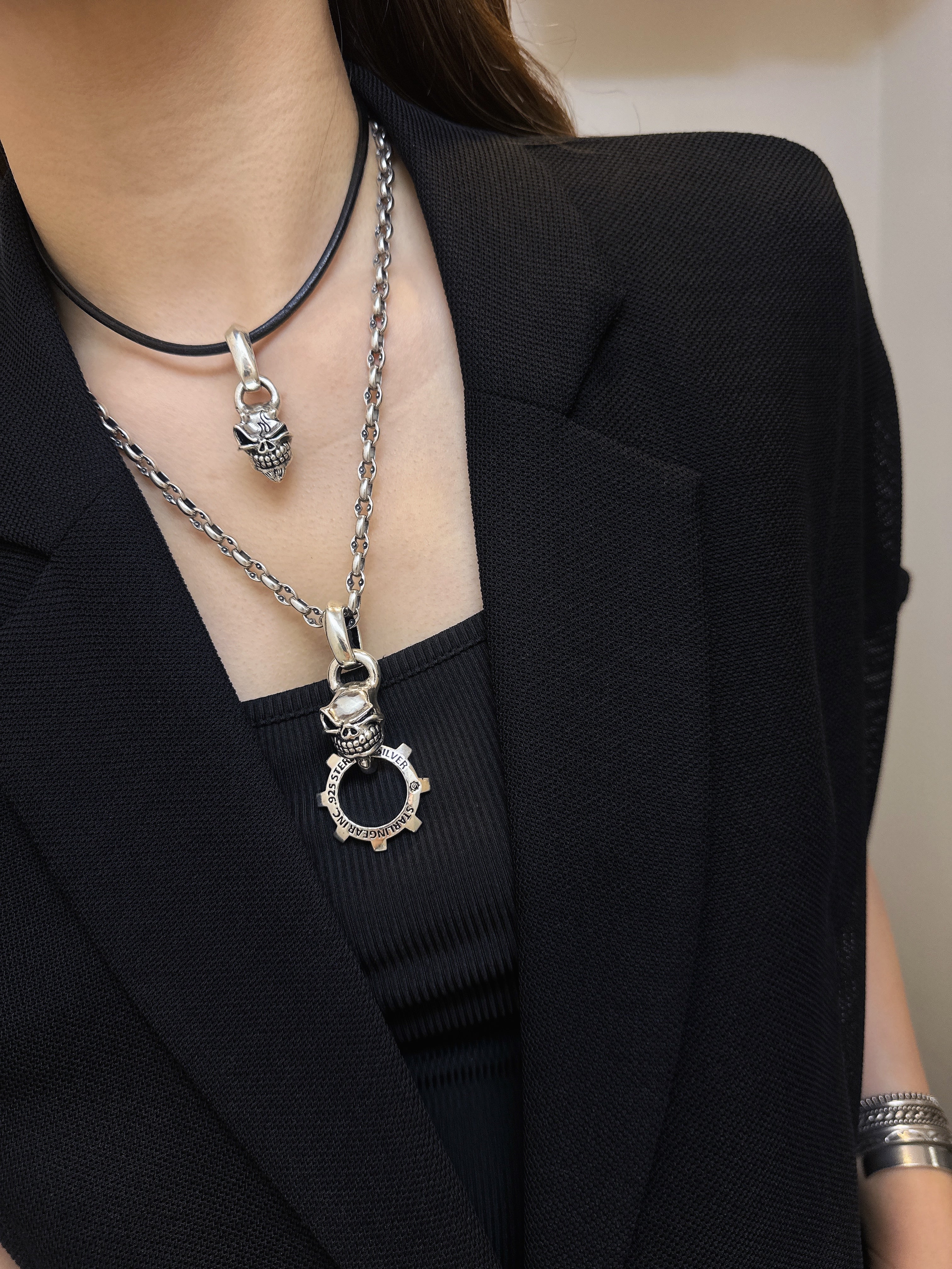 STARLINGEAR スターリンギア】STP004-Devil マイクロスカルペンダント