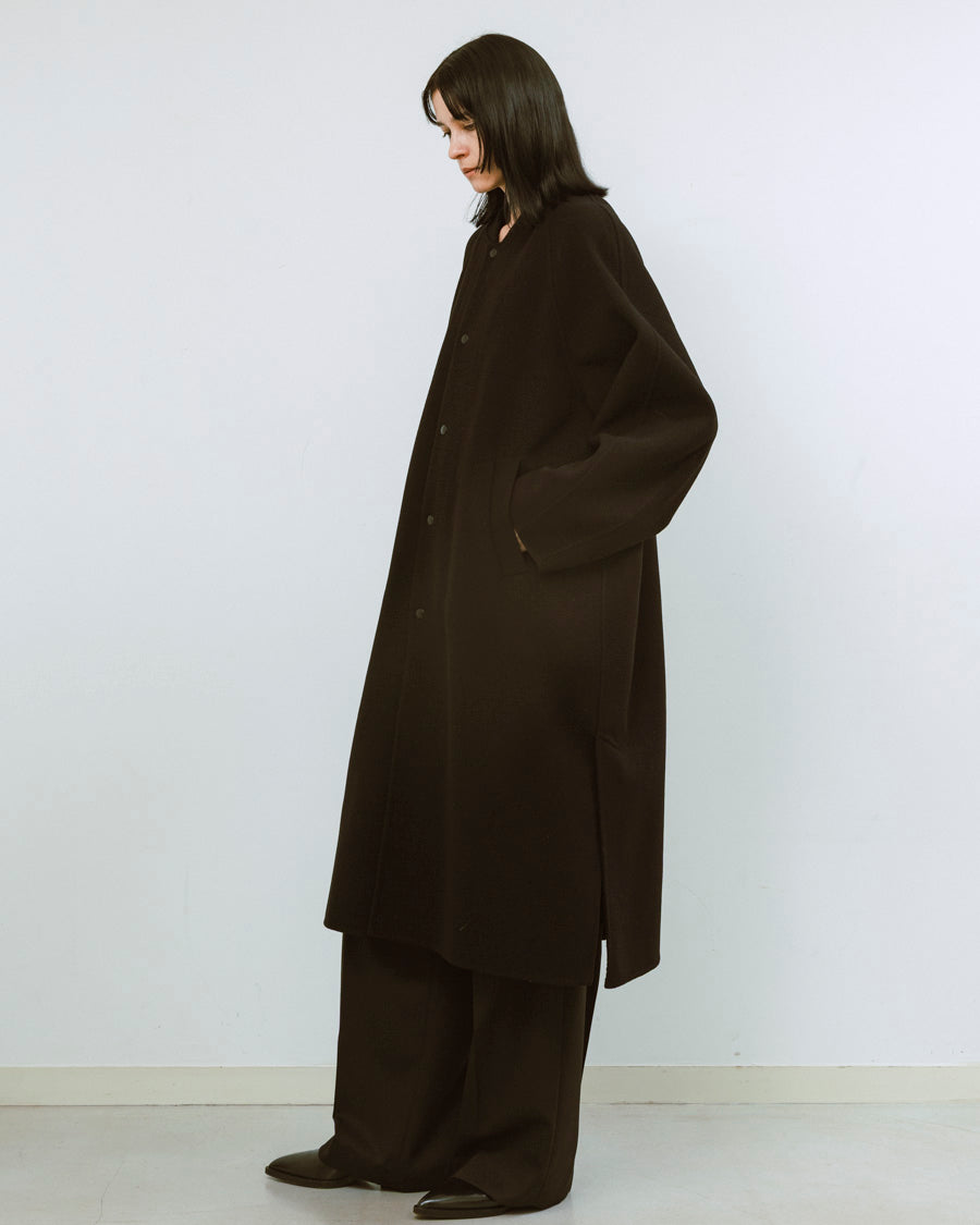 Wool melton double face rever stadium coat – 08sircus