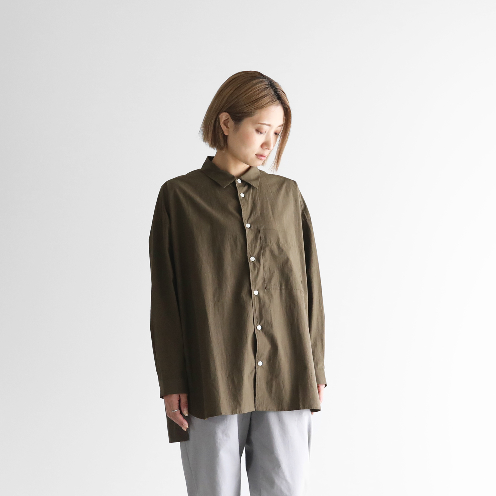 タイプライタークロスオーバーシャツ 018” – HUIS | 遠州織物