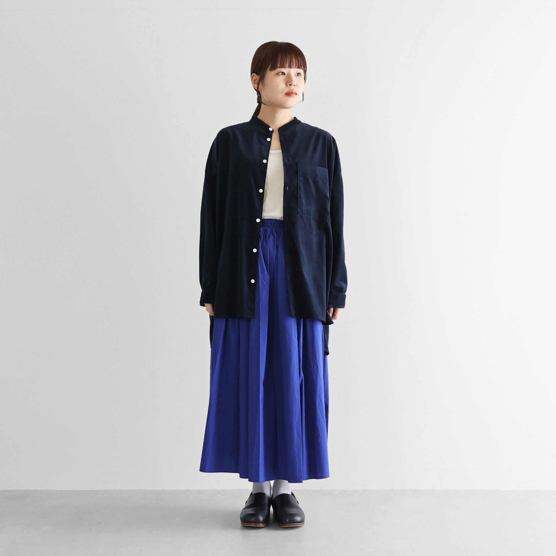 みじんコールバンドカラーオーバーシャツ 015をリリースしました