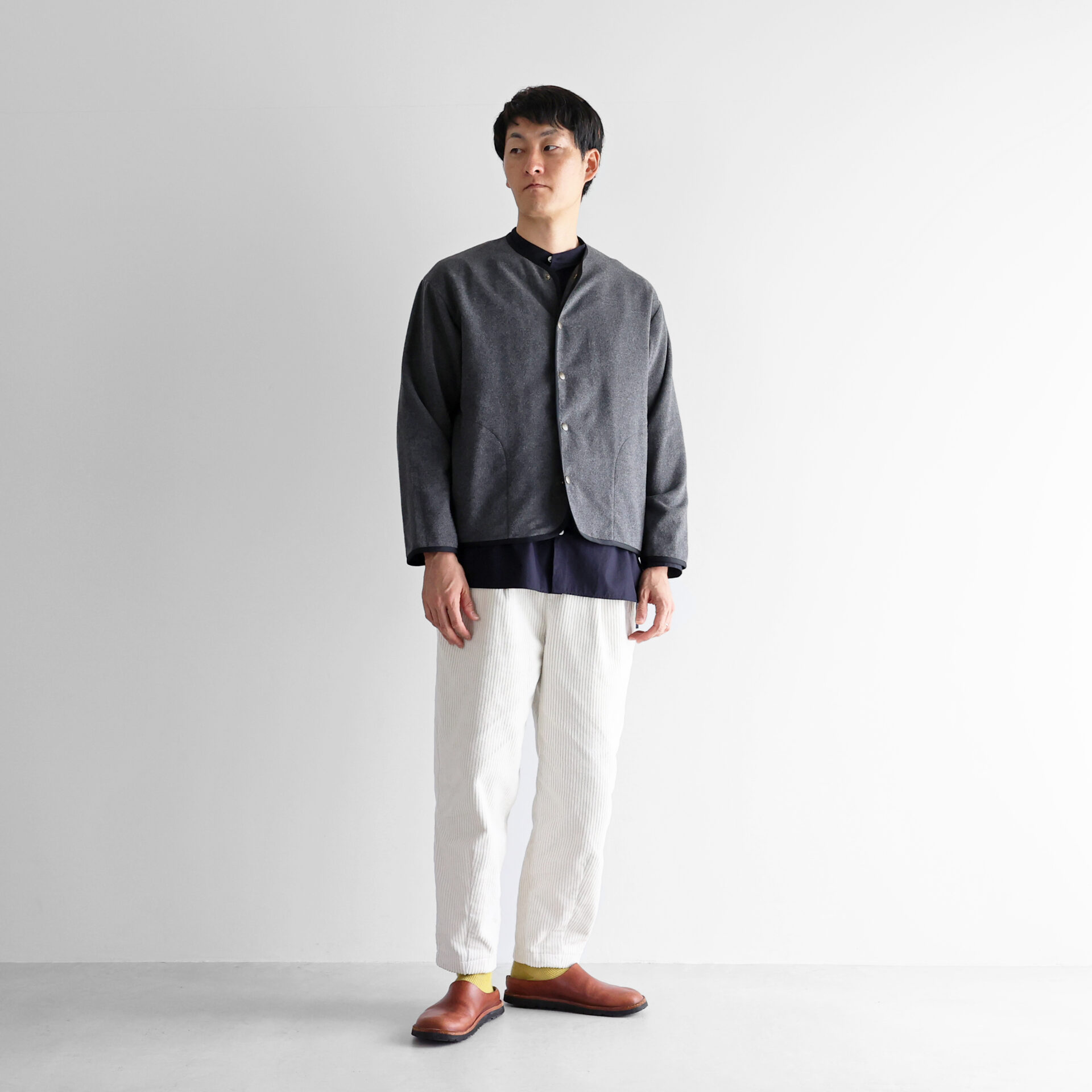 ヤクウール綾ネルパイピングブルゾン 313をリリースしました／ – HUIS