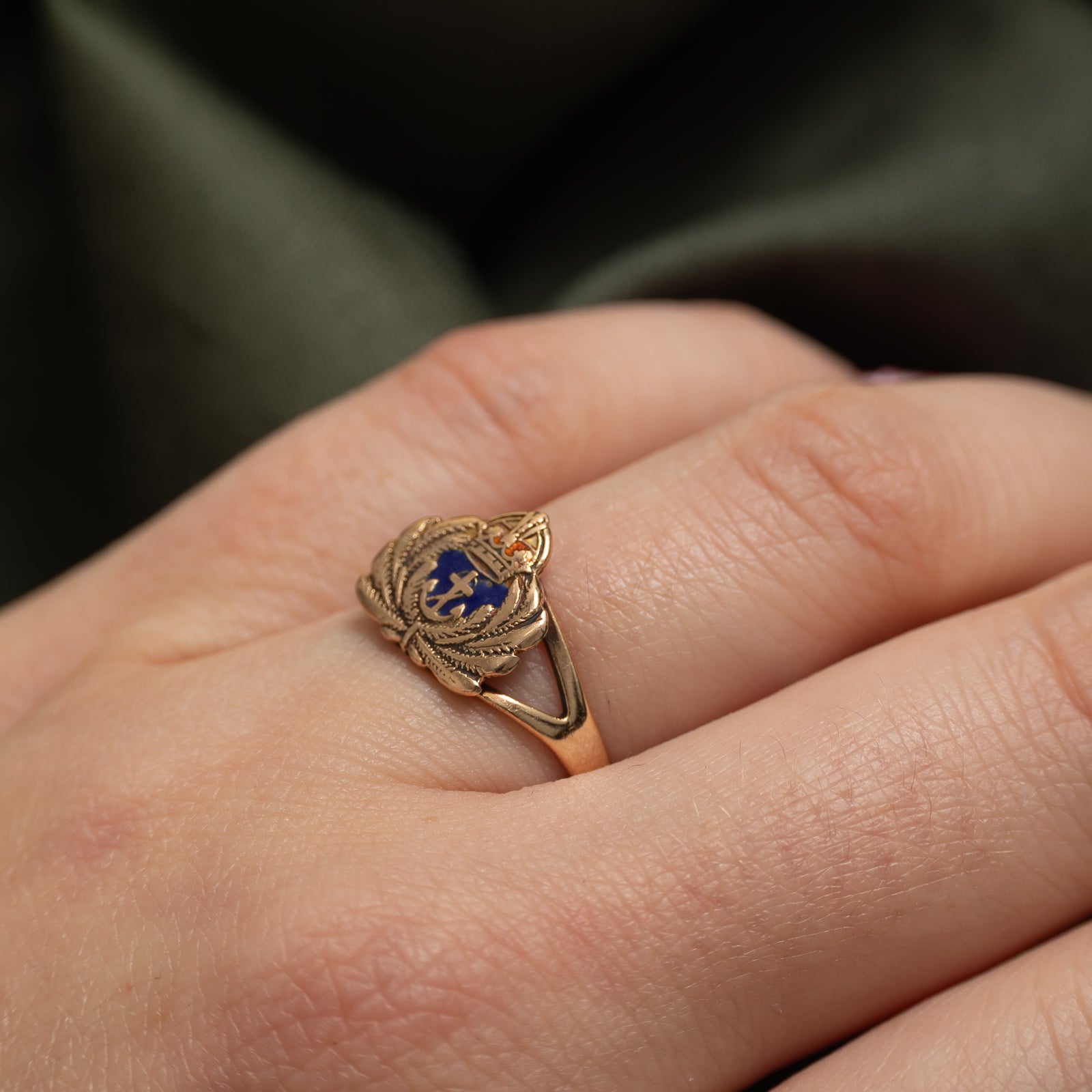 Birks' 10k Yellow Gold Royal Canadian Navy Ring | SZ 6.5