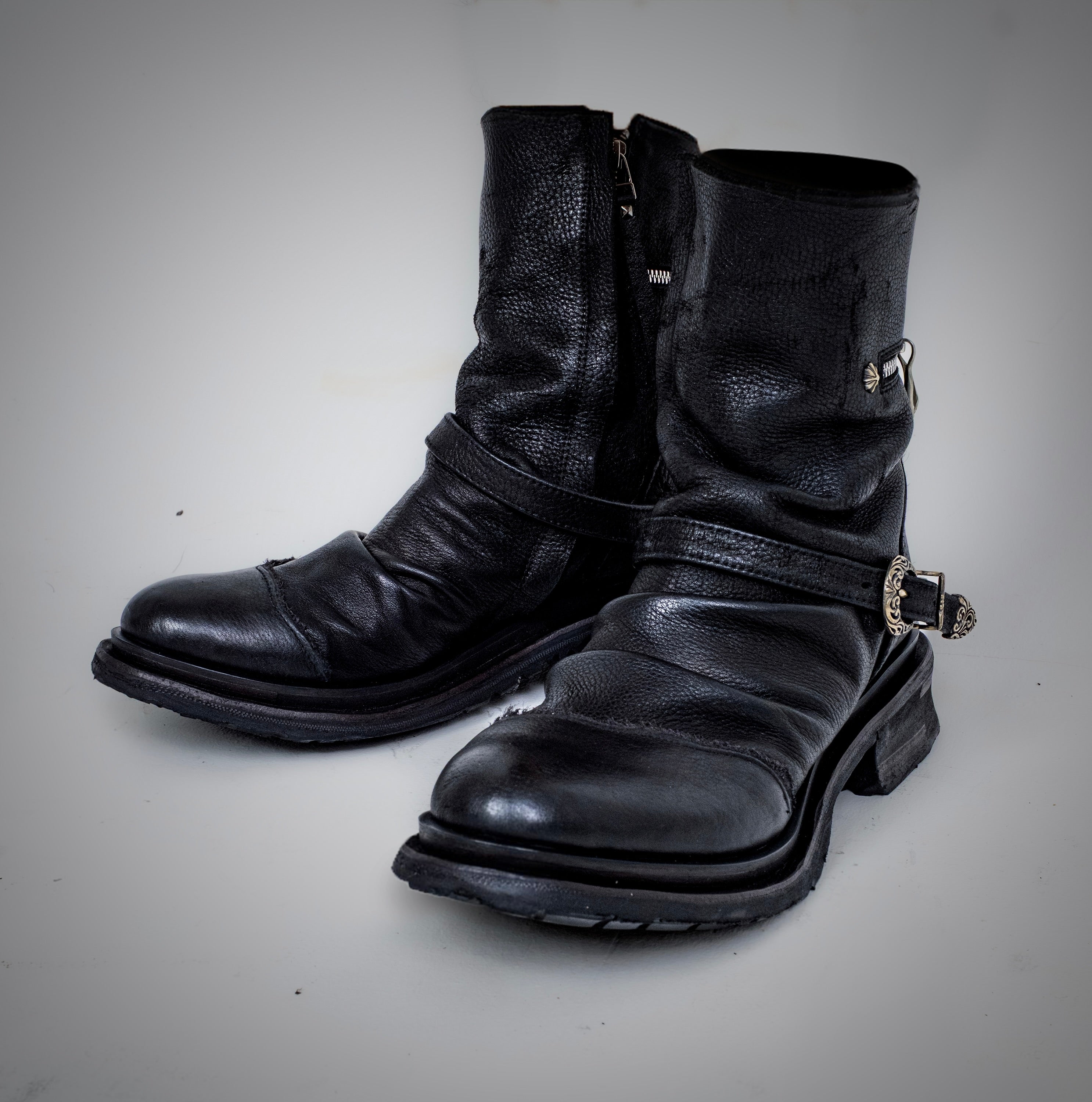 14thAddiction BIZARRE サイズ2(M) Cross Zip Boots – 14th Addiction