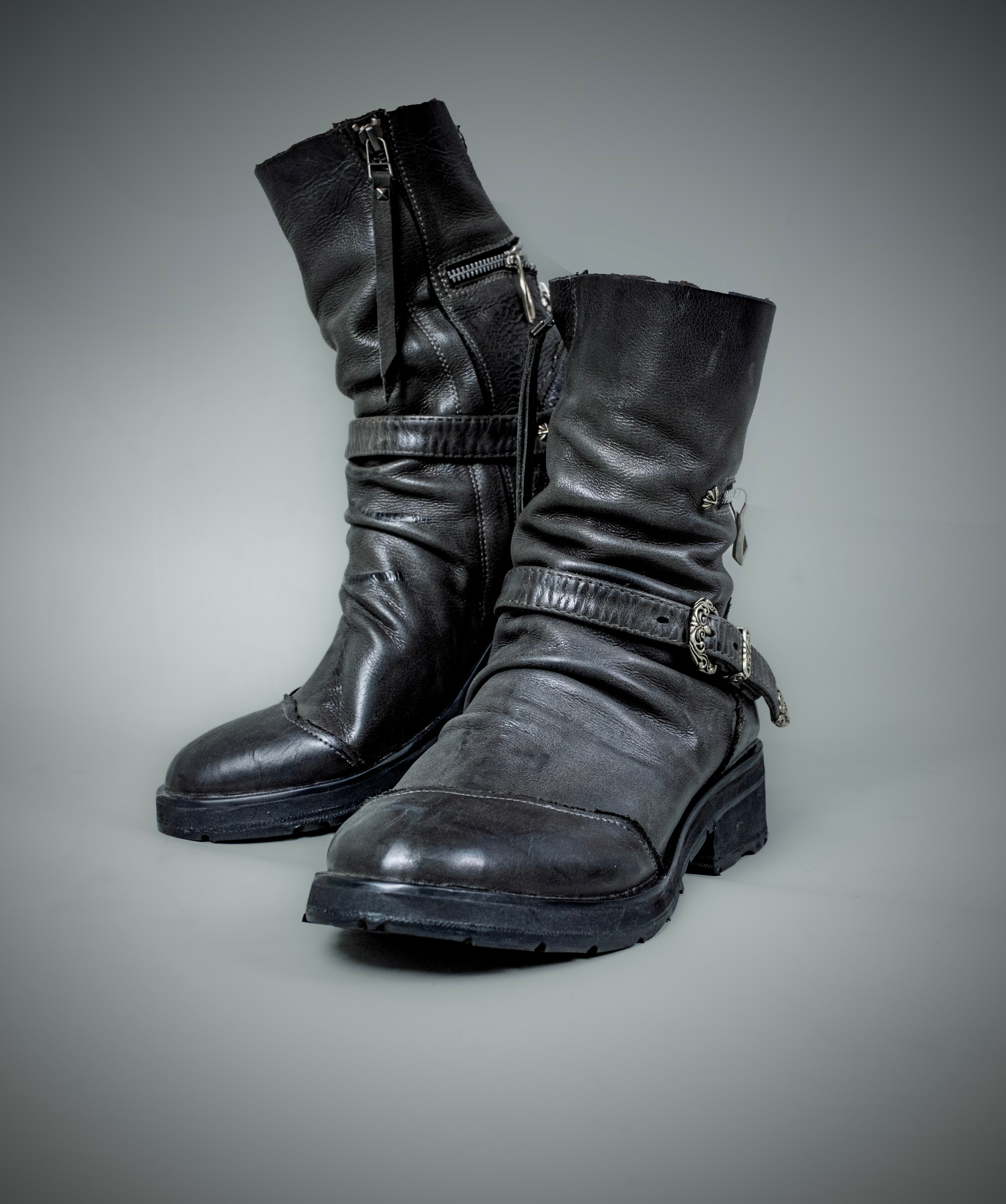 Cross Zip Boots – 14th Addiction