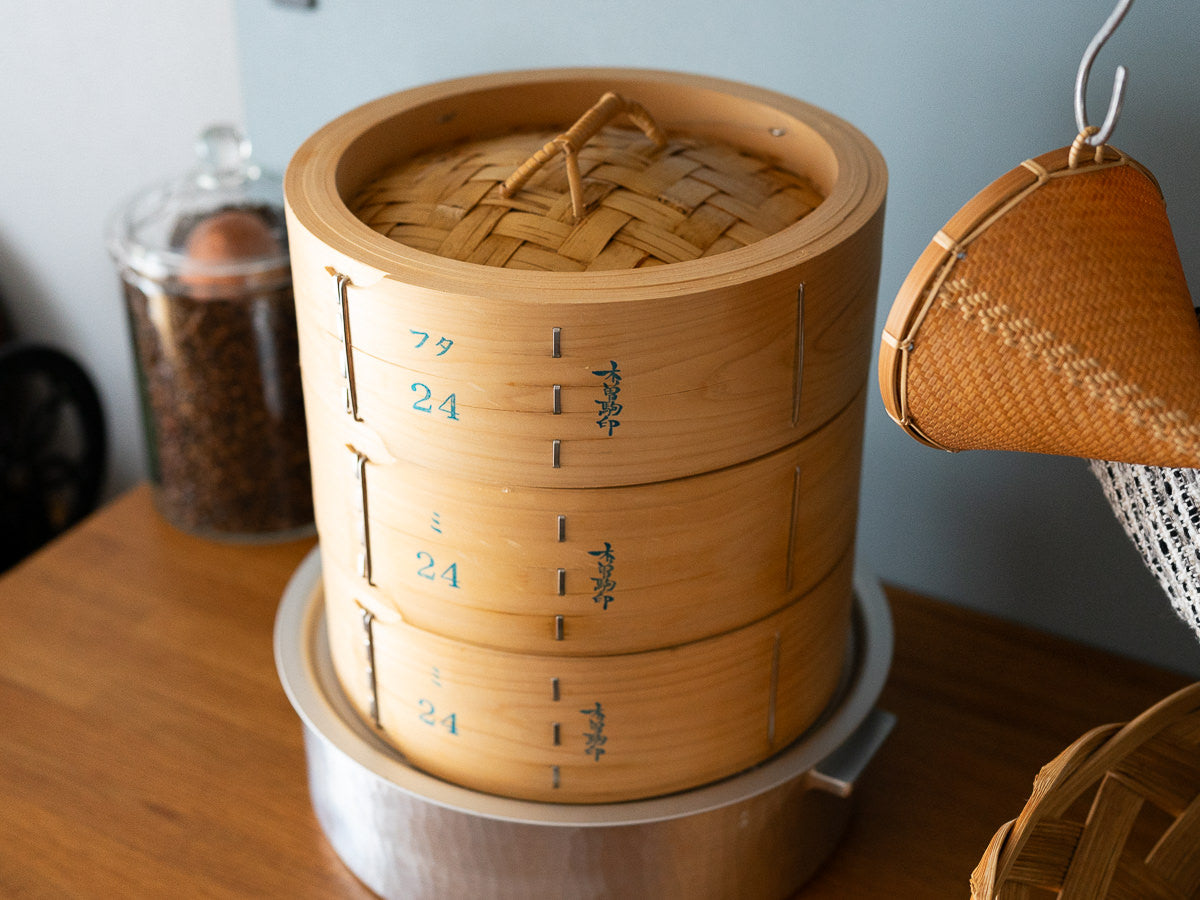 岐阜県/ひのき 中華せいろ ミ・フタ 21cm・24cm-1basketry – 市川籠店