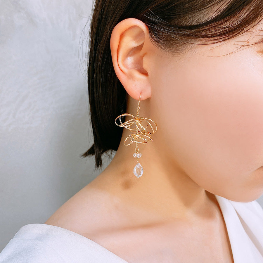 K14GF 煌めくシャンデリア ピアス｜GFP1323