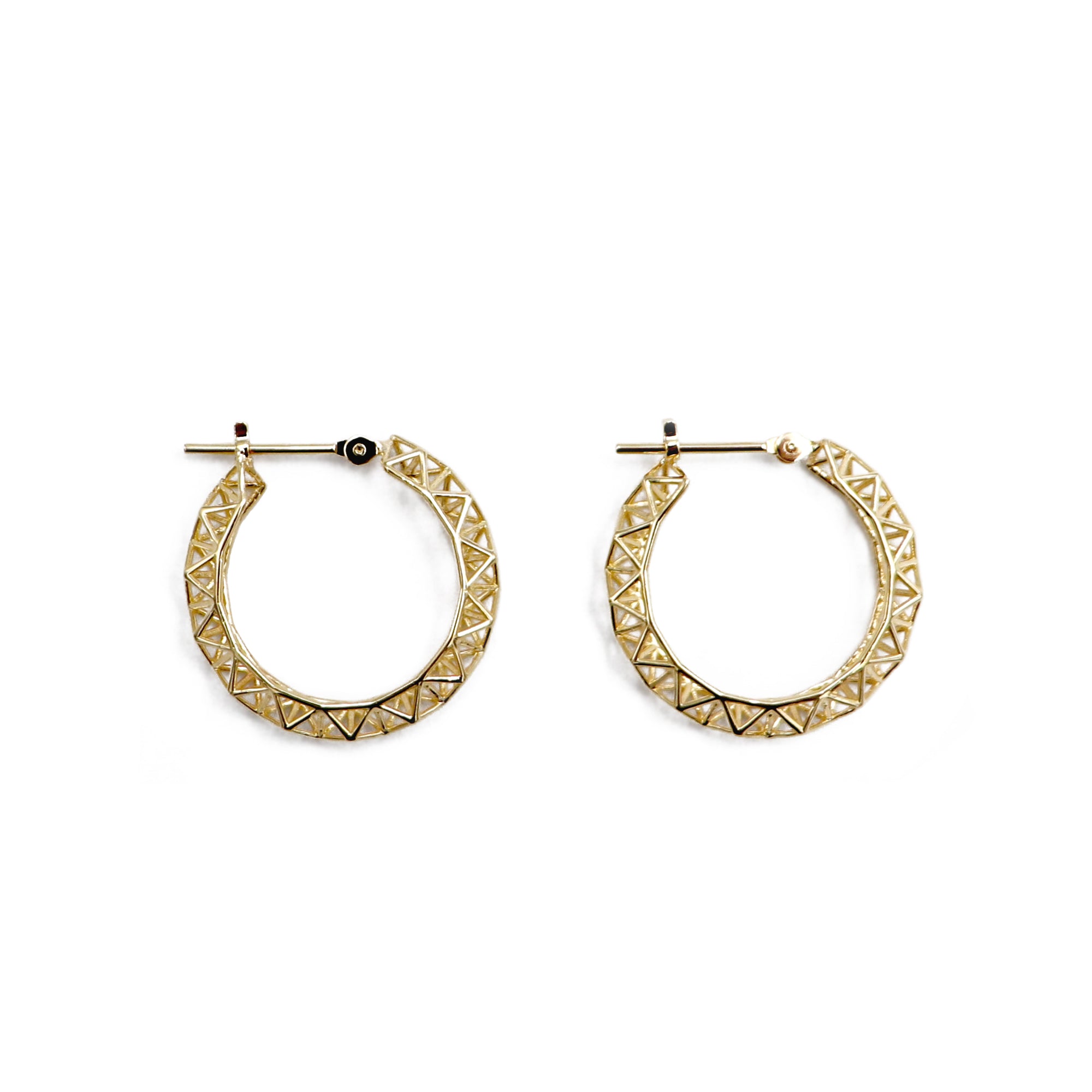 K18 デザインフープ ピアス｜PCR9009