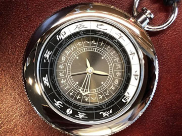 令和版 『江戸之刻』懐中仕様：鈍（にび）文字盤 (現代式 和時計