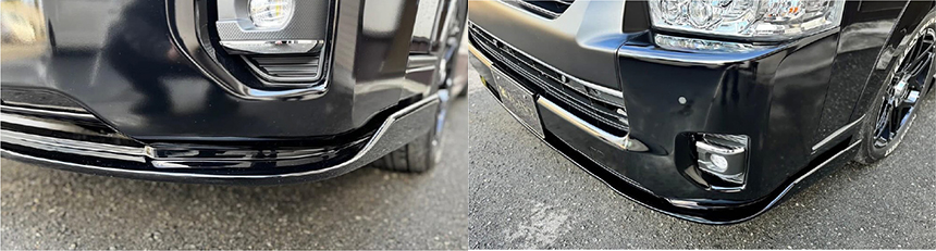 ハイエース 4型～現行モデル ワイドボディー用 フロントフリッパー