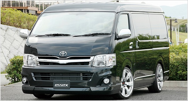 3型ハイエース ワイドボディー用 ESSEX フロントリップスポイラー Ver