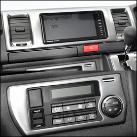 4型～5型ハイエース標準ボディー用 センターパネル＆エアコンスイッチ