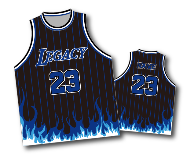 バスケユニフォーム LAKERS風×炎(ver3) - T LAB