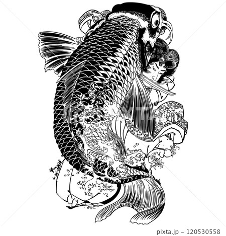 西塔鬼若丸-歌川国芳のイラスト素材 [120530558] - PIXTA