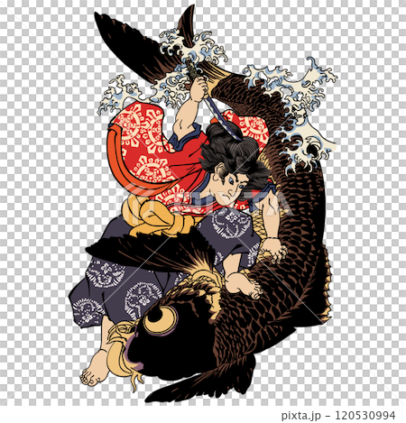 鬼若丸-歌川国芳のイラスト素材 [120530994] - PIXTA