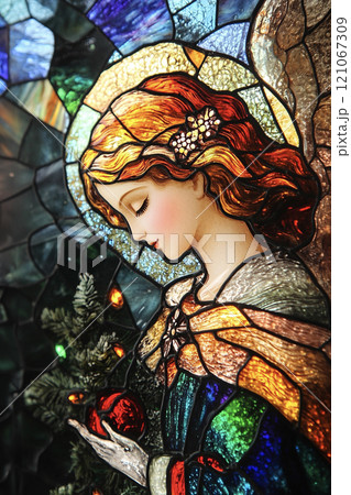 クリスマスの飾りを持った天使 AI画像のイラスト素材 [121067309] - PIXTA