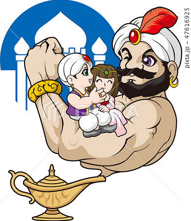 ランプの魔人のイラスト素材 - PIXTA