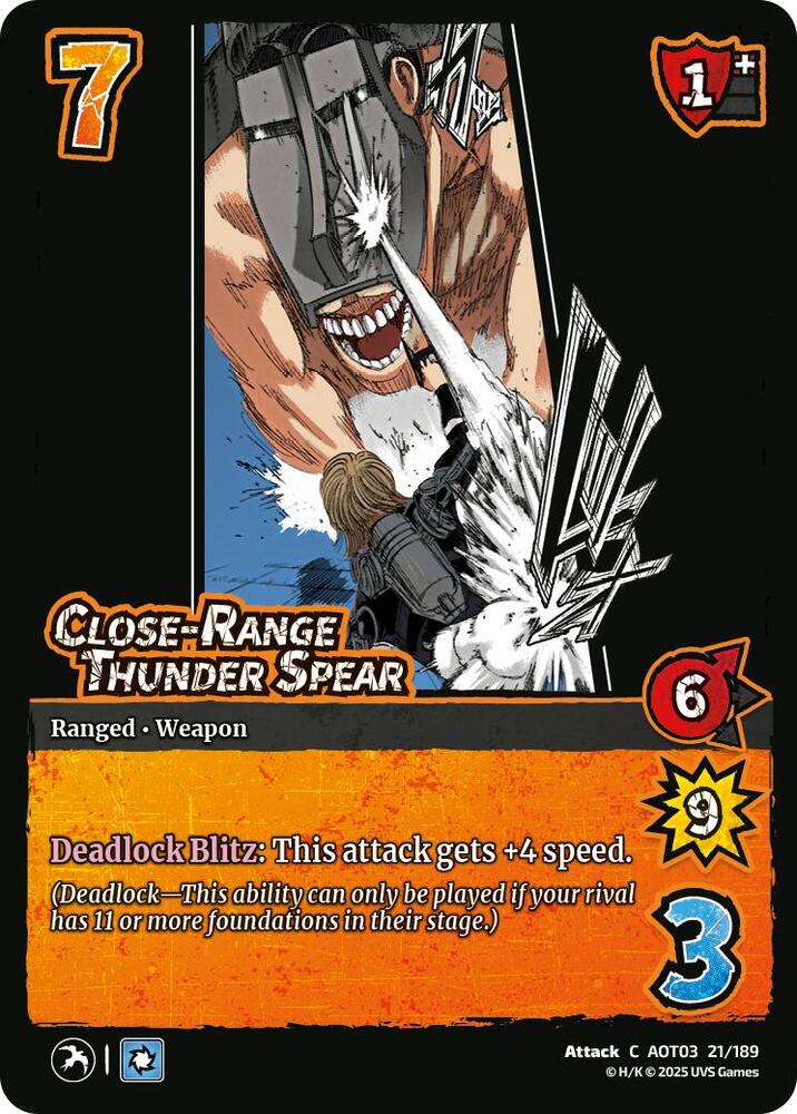 Close-Range Thunder Spear - Attack on Titan: Apocalypse
