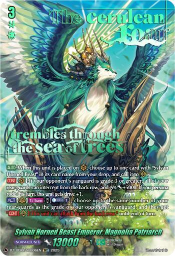 Sylvan Horned Beast Emperor, Magnolia Patriach (SEC) - DZ-BT08