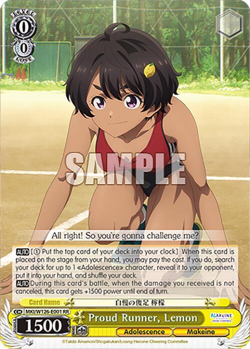 Proud Runner, Lemon - Makeine: Too Many Losing Heroines! - Weiss