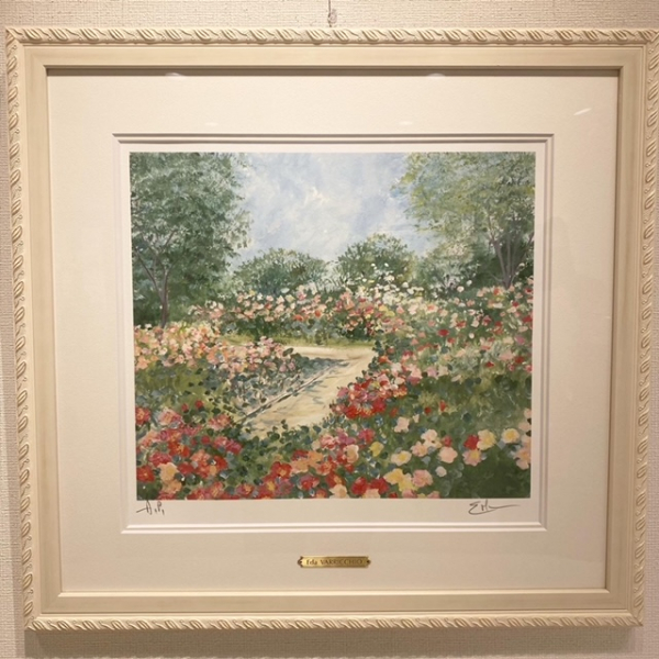 花とイングリッシュガーデンに想いをよせて～イーダ・ヴァリッキオ絵画