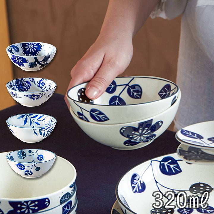 青と金の花模様ボウル 青と金の花模様ボウル